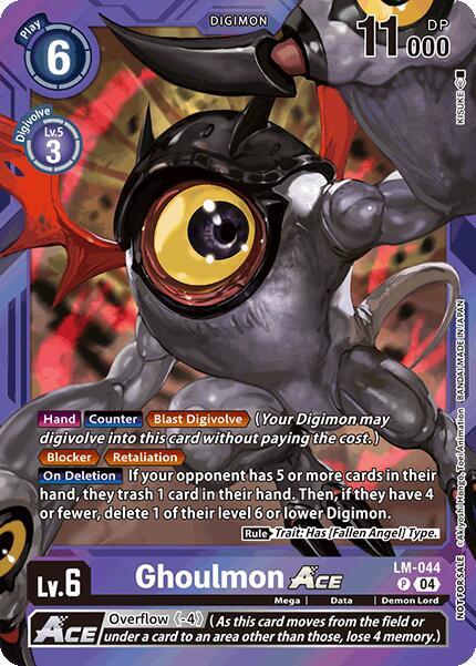 Ghoulmon ACE Limited Card Pack LM-044 P (World Convergence)  - Foil