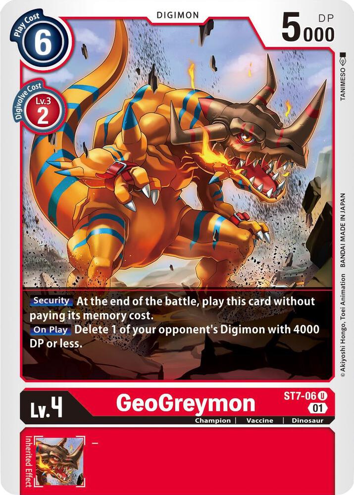 GeoGreymon ST7-06 U (Starter Deck 07: Gallantmon) 