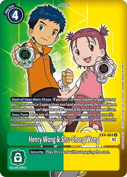 Henry Wong and Shu Chong Wong Alternate Art EX4-063 R (Alternative Being Booster)  - Foil