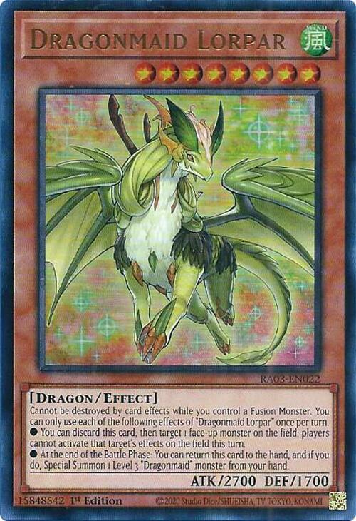 Dragonmaid Lorpar UR RA03-EN022 (Quarter Century Bonanza)  - 1st Edition