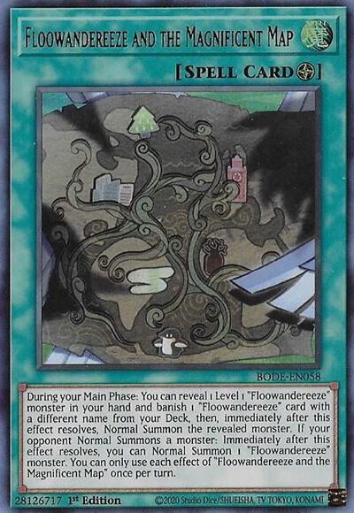 Floowandereeze and the Magnificent Map BODE-EN058 (Burst of Destiny)  - 1st Edition