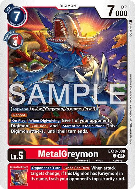 MetalGreymon EX10-008 R (Sinister Order)  - Foil
