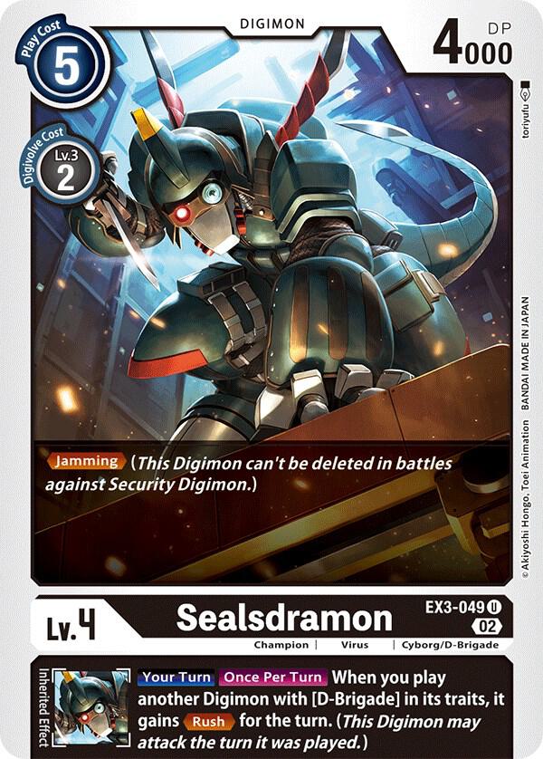 Sealsdramon EX3-049 U (Draconic Roar) 