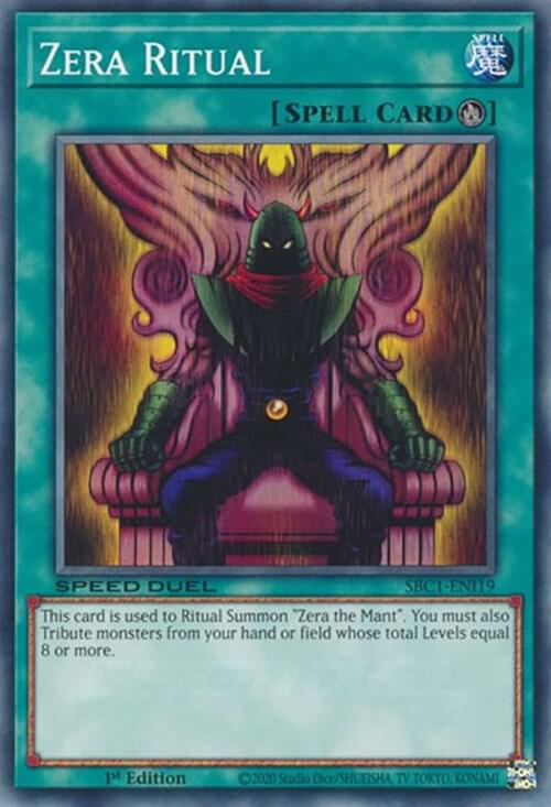 Zera Ritual SBC1-ENI19 (Speed Duel: Streets of Battle City)  - 1st Edition