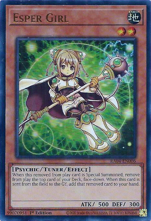 Esper Girl UR RA04-EN006 (Quarter Century Stampede)  - 1st Edition