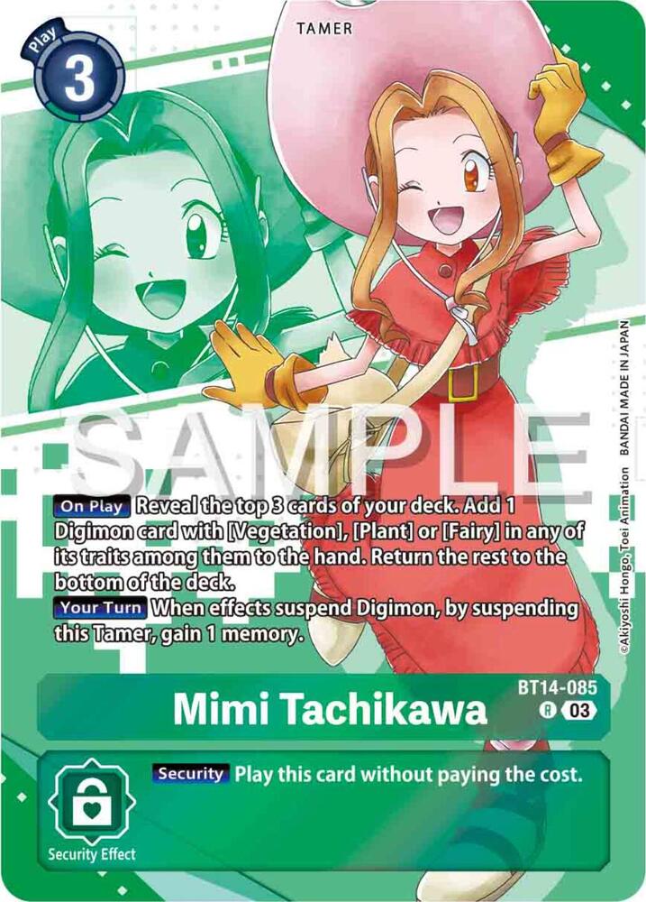 Mimi Tachikawa Premium Heroines Set BT14-085 R (Blast Ace)  - Foil