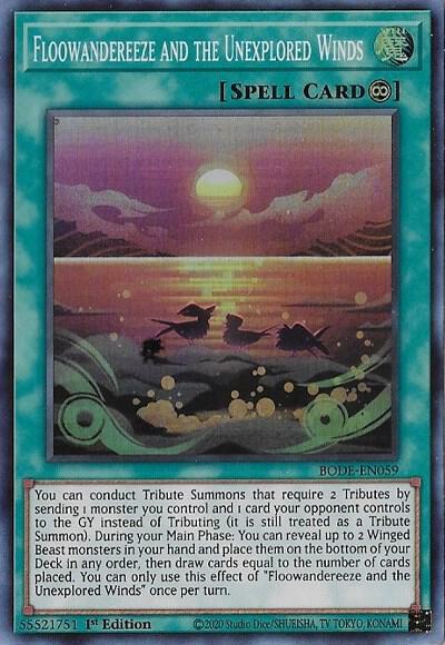 Floowandereeze and the Unexplored Winds BODE-EN059 (Burst of Destiny)  - 1st Edition