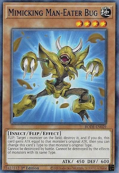 Mimicking Man-Eater Bug BODE-EN029 (Burst of Destiny)  - 1st Edition