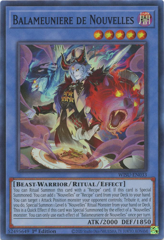 Balameuniere de Nouvelles WISU-EN033 (Wild Survivors)  - 1st Edition