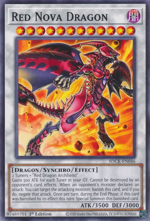 Red Nova Dragon SDCK-EN046 (Structure Deck: The Crimson King)  - 1st Edition