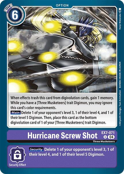 Hurricane Screw Shot EX7-071 U (Digimon LIBERATOR) 