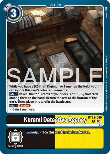 Kuremi Detective Agency BT22-099 U (Cyber Eden) 