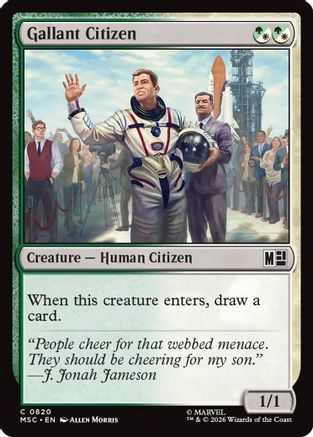 Gallant Citizen (MSC-820) - Commander: Marvel Super Heroes - Foil