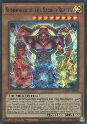 Summoner of the Sacred Beasts (CORI-EN008) - Super Rare - Chaos Origins
