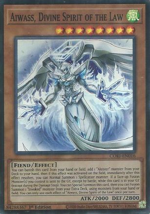 Aiwass, Divine Spirit of the Law (CORI-EN016) - Super Rare - Chaos Origins