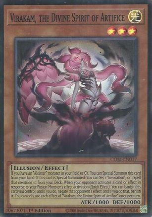 Virakam, the Divine Spirit of Artifice (CORI-EN017) - Super Rare - Chaos Origins