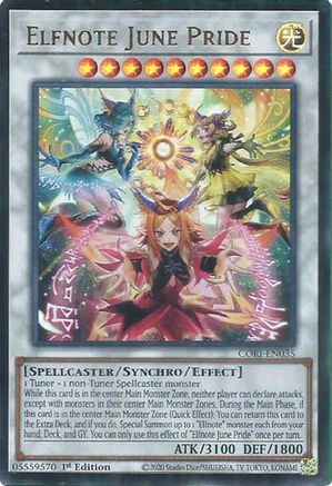 Elfnote June Pride (CORI-EN035) - Ultra Rare - Chaos Origins