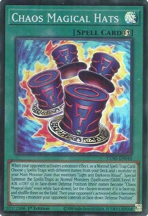 Chaos Magical Hats (CORI-EN046) - Super Rare - Chaos Origins