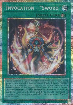 Invocation - "Sword" (Starlight Rare) (CORI-EN053) - Starlight Rare - Chaos Origins
