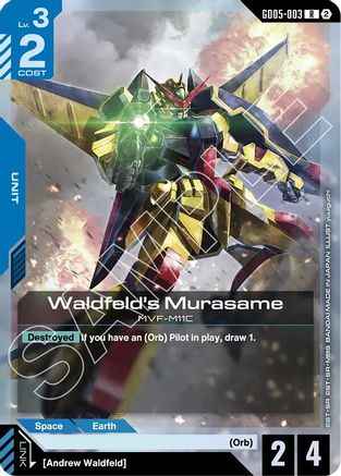 Waldfeld's Murasame (GD05-003) - Holofoil - Freedom Ascension