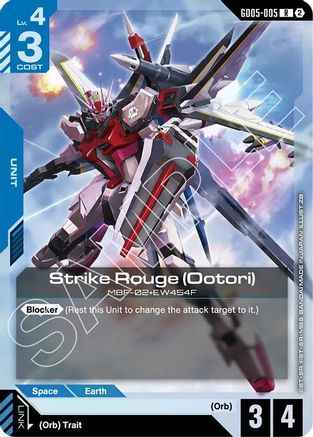 Strike Rouge (Ootori) (GD05-005) - Holofoil - Freedom Ascension