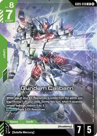 Gundam Calibarn (GD05-018) - Holofoil - Freedom Ascension