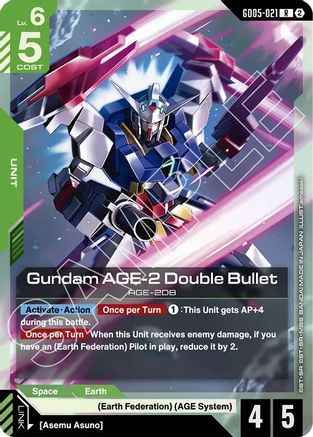 Gundam AGE-2 Double Bullet (GD05-021) - Holofoil - Freedom Ascension