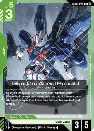 Gundam Aerial Rebuild (GD05-026) -  - Freedom Ascension