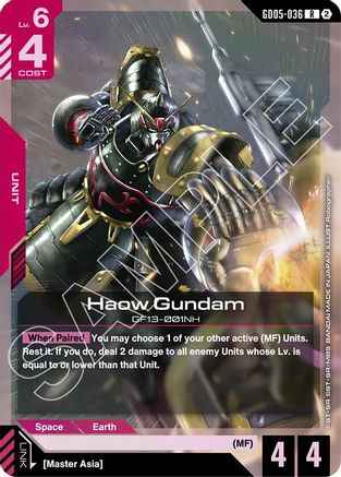 Haow Gundam (GD05-036) - Holofoil - Freedom Ascension