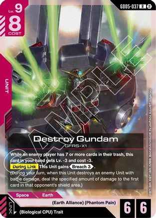 Destroy Gundam (GD05-037) - Holofoil - Freedom Ascension