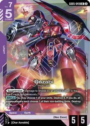 Sazabi (GD05-049) (GD05-049) - Holofoil - Freedom Ascension