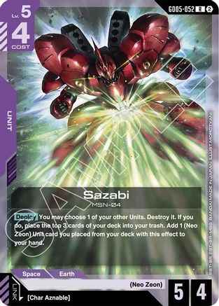 Sazabi (GD05-052) (GD05-052) - Holofoil - Freedom Ascension