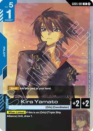 Kira Yamato (GD05-081) - Holofoil - Freedom Ascension