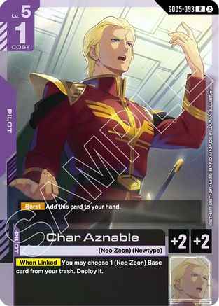 Char Aznable (GD05-093) - Holofoil - Freedom Ascension