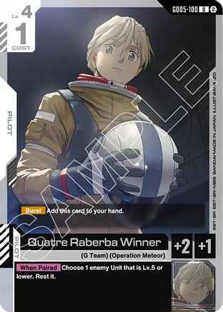 Quatre Raberba Winner (GD05-100) -  - Freedom Ascension