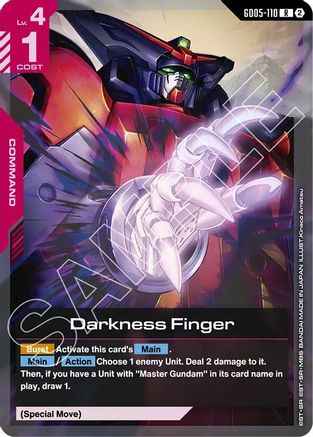 Darkness Finger (GD05-110) - Holofoil - Freedom Ascension