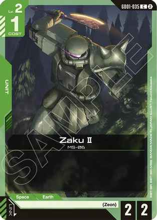 Zaku II (GD01-035) -  - Deck Build Box Freedom Ascension