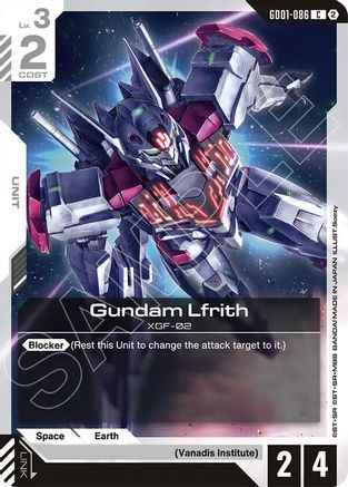 Gundam Lfrith (GD01-086) -  - Deck Build Box Freedom Ascension