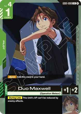 Duo Maxwell (GD01-090) -  - Deck Build Box Freedom Ascension
