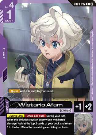 Wistario Afam (GD03-097) -  - Deck Build Box Freedom Ascension