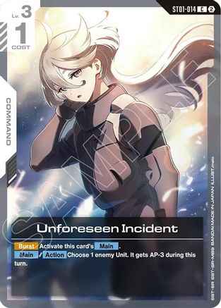 Unforeseen Incident (ST01-014) -  - Deck Build Box Freedom Ascension