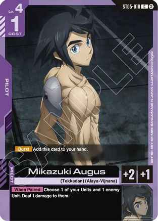 Mikazuki Augus (ST05-010) -  - Deck Build Box Freedom Ascension