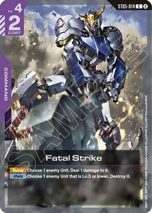 Fatal Strike (ST05-014) -  - Deck Build Box Freedom Ascension