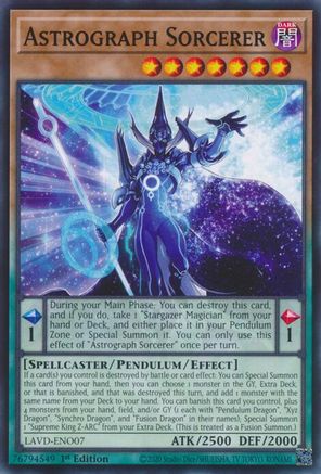 Astrograph Sorcerer (LAVD-ENO07) - Common - Legendary Arc-V Decks