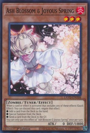 Ash Blossom & Joyous Spring (LAVD-ENO08) (LAVD-ENO08) - Common - Legendary Arc-V Decks