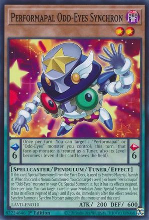 Performapal Odd-Eyes Synchron (LAVD-ENO10) - Common - Legendary Arc-V Decks