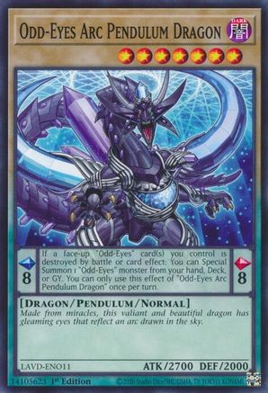 Odd-Eyes Arc Pendulum Dragon (LAVD-ENO11) - Common - Legendary Arc-V Decks