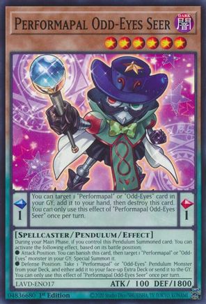 Performapal Odd-Eyes Seer (LAVD-ENO17) - Common - Legendary Arc-V Decks