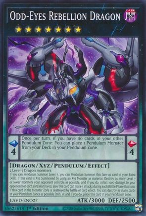 Odd-Eyes Rebellion Dragon (LAVD-ENO27) - Common - Legendary Arc-V Decks