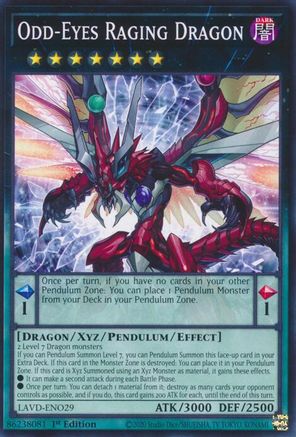 Odd-Eyes Raging Dragon (LAVD-ENO29) - Common - Legendary Arc-V Decks